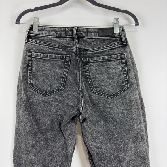 HOLLISTER WOMENS SZ 1S CURVY HIGH-RISE MOM JEAN VINTAGE BLACK WASH STRETCHY FIT - Picture 5 of 12